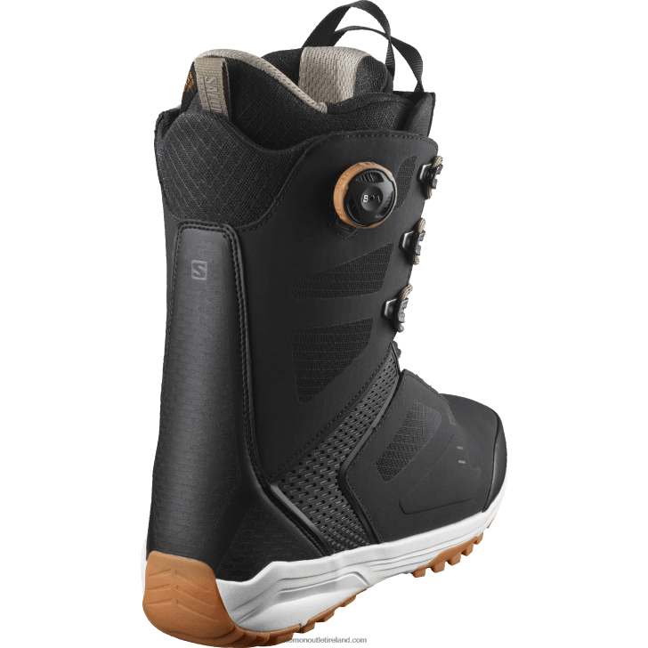 Black/Vetiver 0600F584 Men's Snowboard Boots - Dialogue Lace Sj Boa Salomon