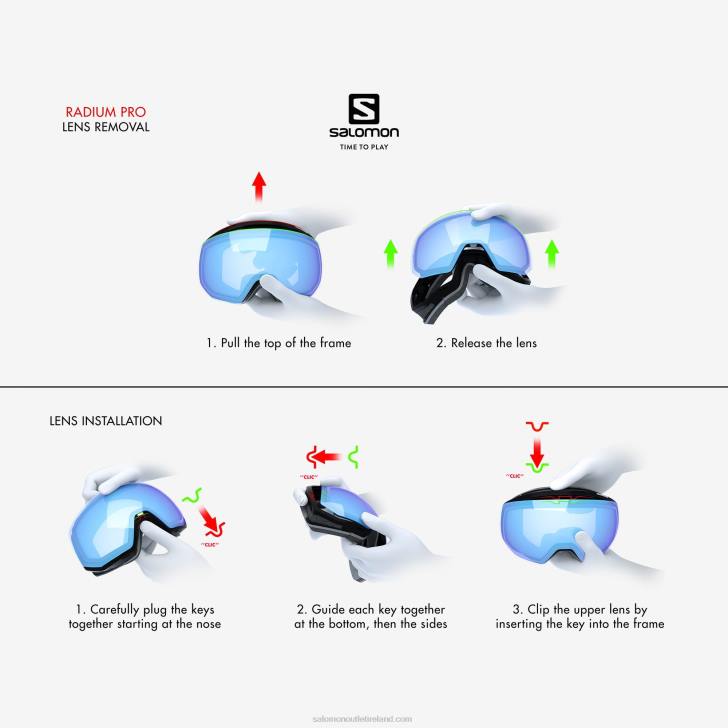 Mallard Blue 0600F646 Men's Goggles - Radium Pro Sigma Salomon