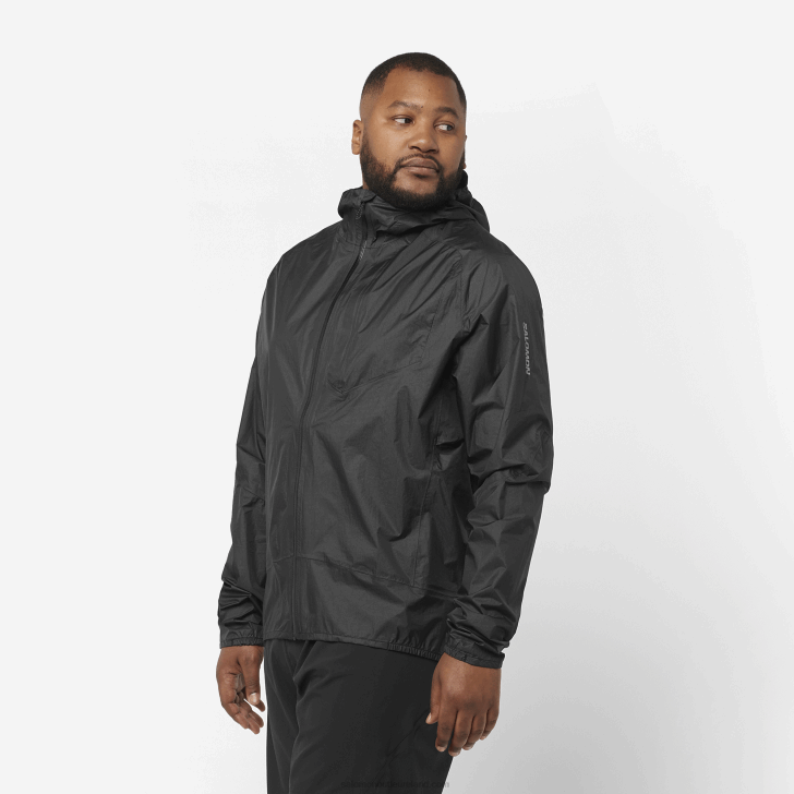 Deep Black 0600F1101 Men's Shell Jacket - Bonatti Waterproof Salomon