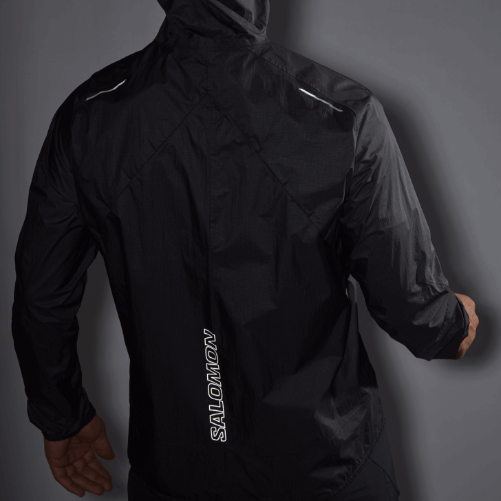 Deep Black 0600F1101 Men's Shell Jacket - Bonatti Waterproof Salomon