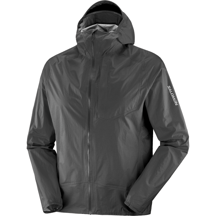 Deep Black 0600F1101 Men's Shell Jacket - Bonatti Waterproof Salomon