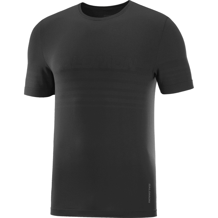 Deep Black 0600F245 Men's Short Sleeve T-Shirt - Essential Seamless Salomon