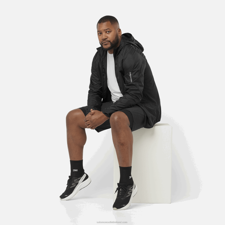 White 0600F234 Men's Short Sleeve T-Shirt - Cross Run Salomon