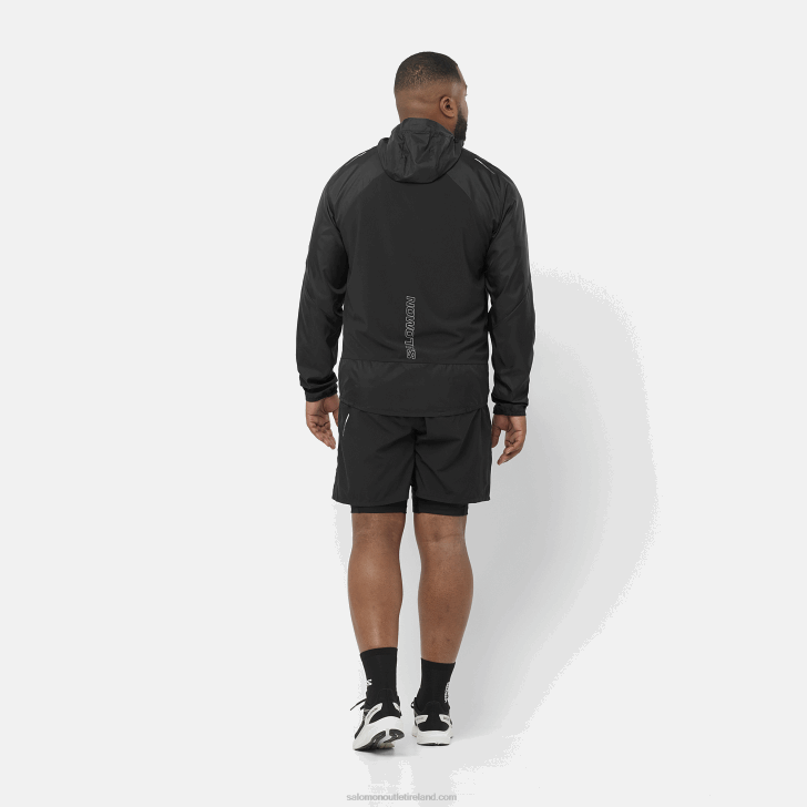 White 0600F234 Men's Short Sleeve T-Shirt - Cross Run Salomon