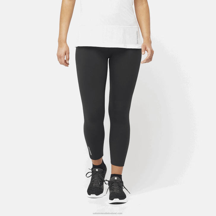 Deep Black 0600F1166 Women's Tights - Cross Multi 23 Salomon