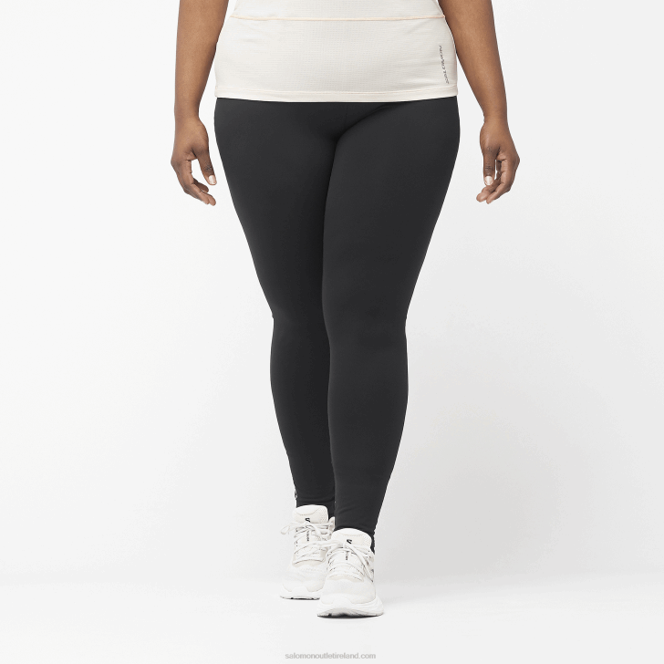 Deep Black 0600F1167 Women's Tights - Cross Multi 28 Salomon