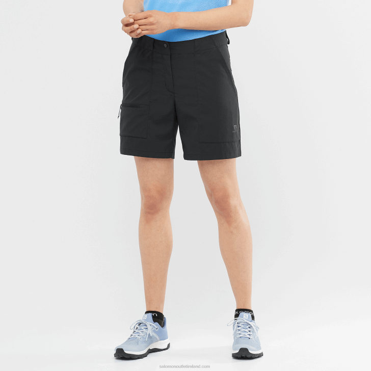 Black 0600F959 Women's Shorts - Outrack Salomon