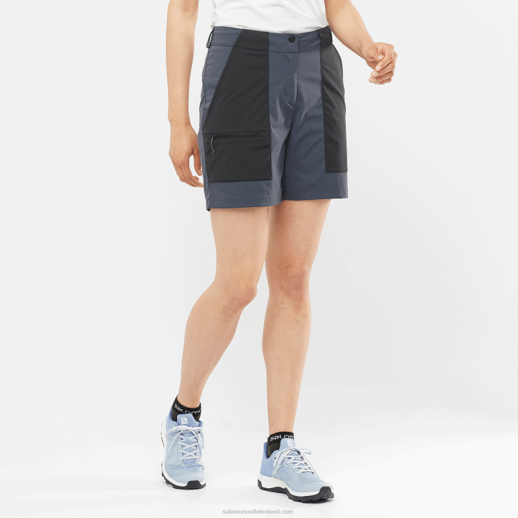 Ebony/Black 0600F957 Women's Shorts - Outrack Salomon