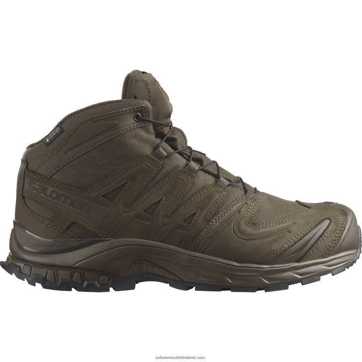 Earth Brown 0600F818 Women's Forces Shoes - Xa Forces Mid Gore-Tex En Salomon