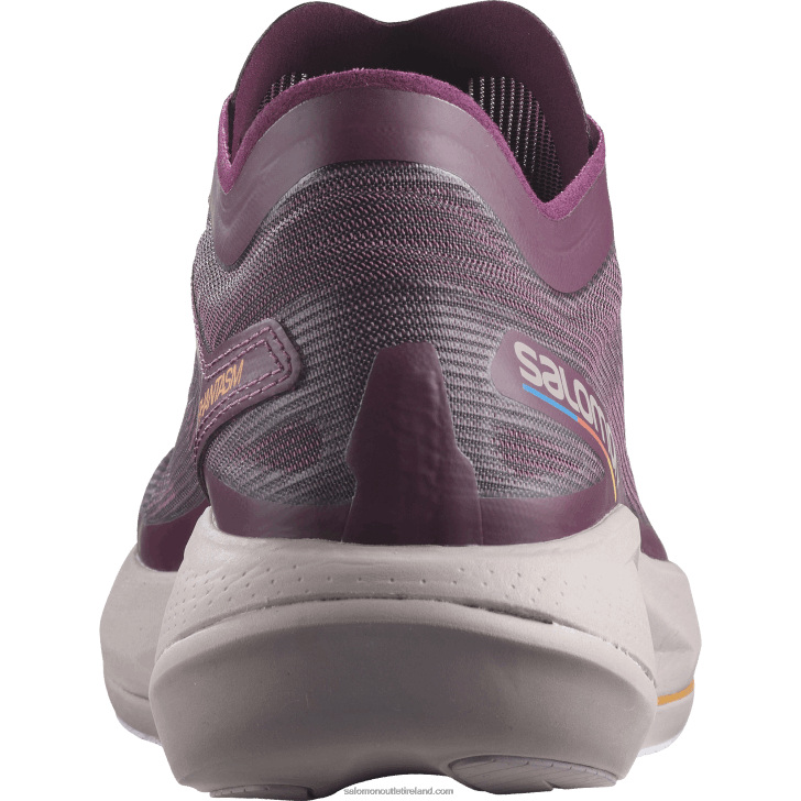 Grape Wine/Quail/Purple Heather 0600F743 Women's Running Shoes - Phantasm Salomon