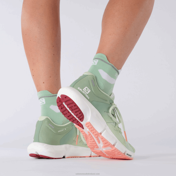 Spray/Granite Green/Blooming Dahlia 0600F755 Women's Running Shoes - Predict 2 Salomon