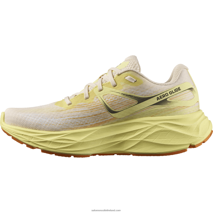 Tender Peach/Yellow Iris/White 0600F1150 Women's Running Shoes - Aero Glide Salomon