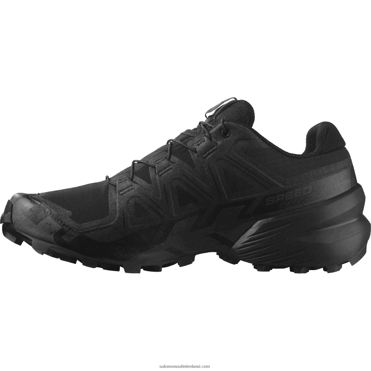 Black/Phantom 0600F804 Women's Trail Running Shoes - Speedcross 6 Forces Salomon