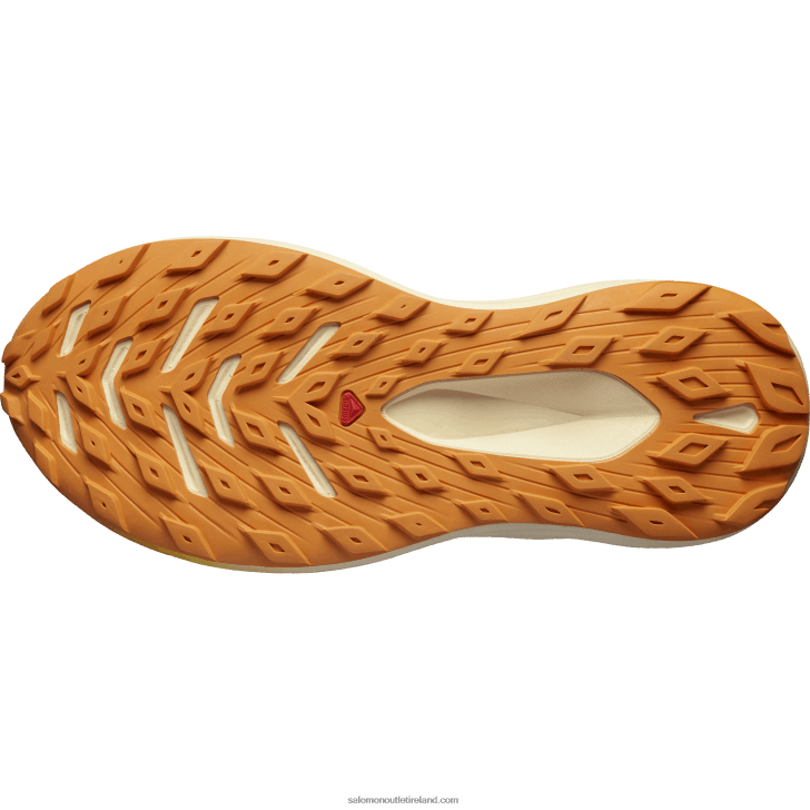 Bleached Sand/Tender Peach/Orange Pepper 0600F1499 Women's Trail Running Shoes - Glide Max Tr Salomon