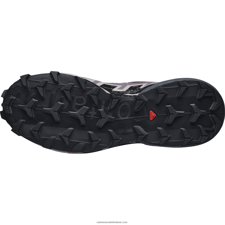 Moonscape/Black/Ashes Of Roses 0600F1504 Women's Trail Running Shoes - Speedcross 6 Salomon