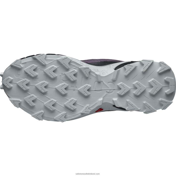 Moonscape/Black/Lunar Rock 0600F1541 Women's Running Shoes - Alphacross 4 Salomon