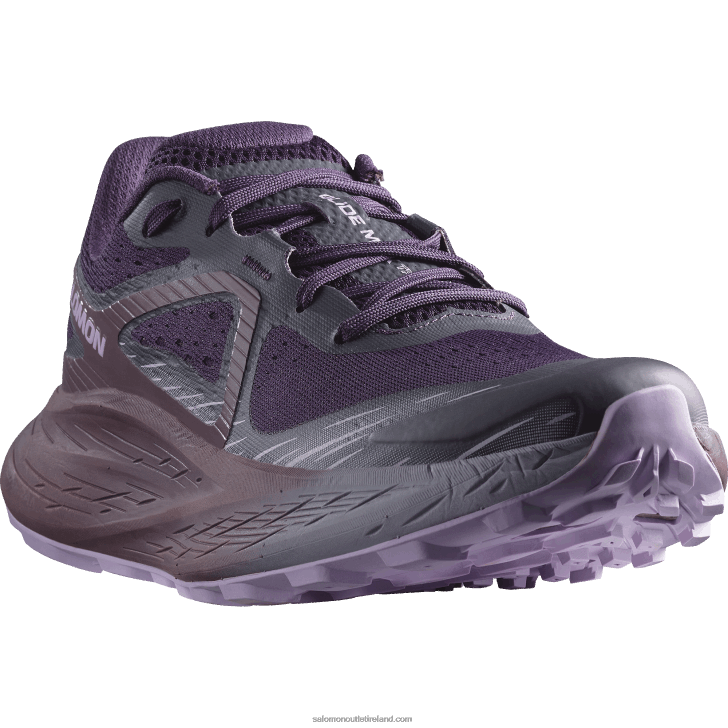 Nightshade/Moonscape/Orchid Bloom 0600F1500 Women's Trail Running Shoes - Glide Max Tr Salomon