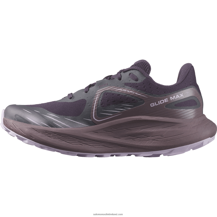Nightshade/Moonscape/Orchid Bloom 0600F1500 Women's Trail Running Shoes - Glide Max Tr Salomon