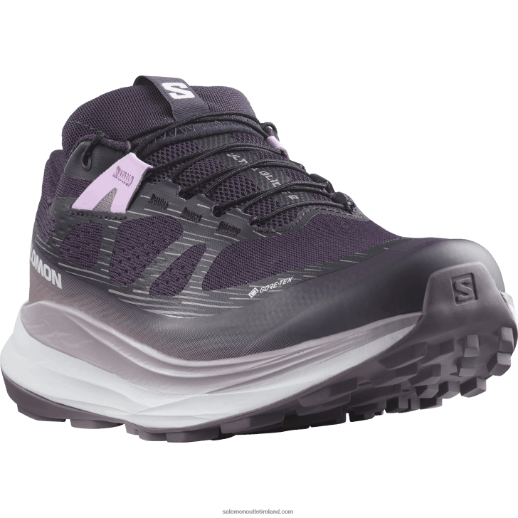 Nightshade/White/Moonscape 0600F1520 Women's Trail Running Shoes - Ultra Glide 2 Gore-Tex Salomon
