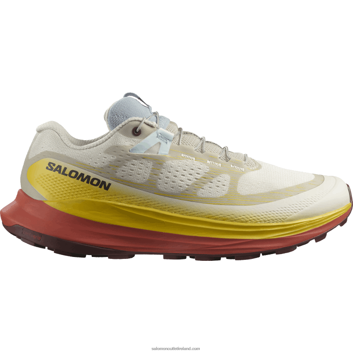 Rainy Day/Freesia/Hot Sauce 0600F1491 Women's Trail Running Shoes - Ultra Glide 2 Salomon