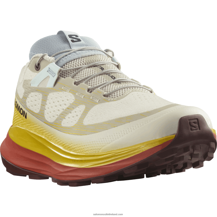 Rainy Day/Freesia/Hot Sauce 0600F1491 Women's Trail Running Shoes - Ultra Glide 2 Salomon