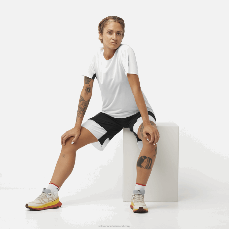 Rainy Day/Freesia/Hot Sauce 0600F1491 Women's Trail Running Shoes - Ultra Glide 2 Salomon