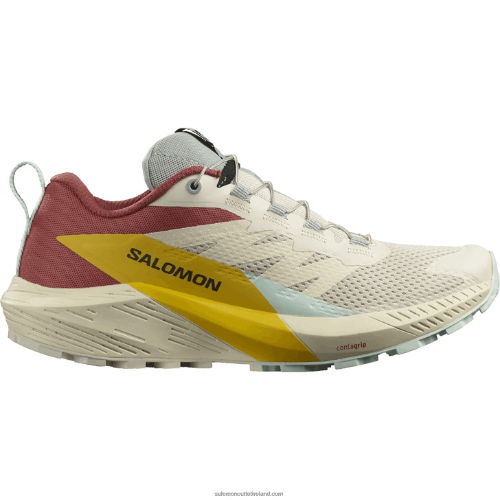 Rainy Day/Hot Sauce/Freesia 0600F1497 Women's Trail Running Shoes - Sense Ride 5 Salomon