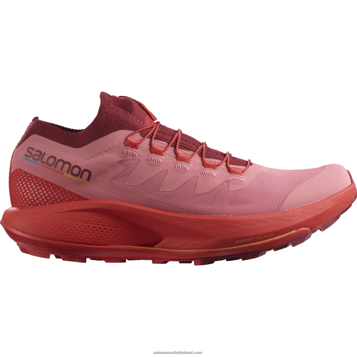 Tea Rose/Biking Red/Blazing Orange 0600F1533 Women's Trail Running Shoes - Pulsar Trail Pro Salomon
