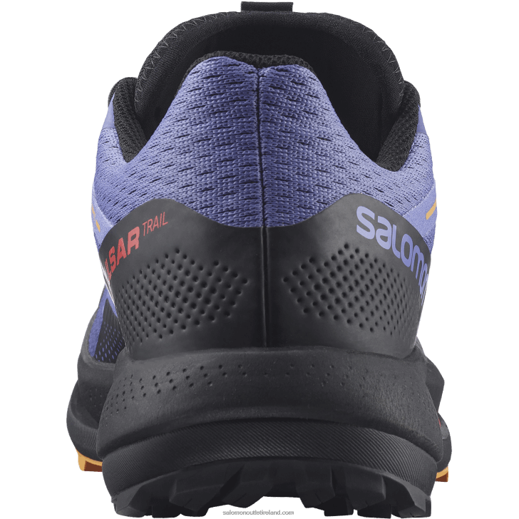 Velvet Morning/Black/Blazing Orange 0600F1510 Women's Trail Running Shoes - Pulsar Trail Salomon
