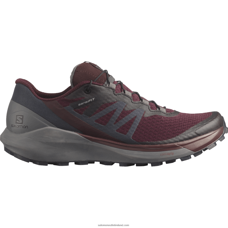 Wine Tasting/Quiet Shade/Ebony 0600F1538 Women's Trail Running Shoes - Sense Ride 4 Salomon