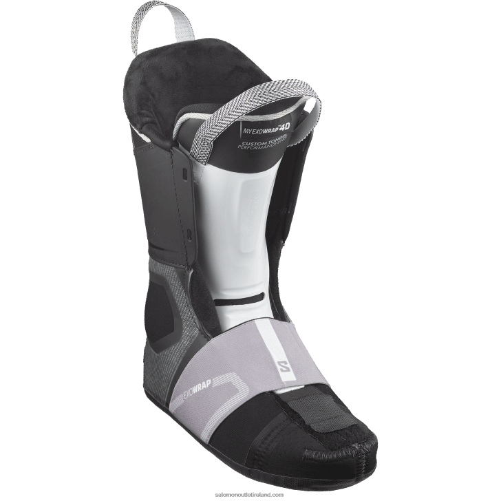 Gray Aurora/Black/Pink Gold 0600F1039 Women's On-Piste Boots - S/Pro Supra Boa 105 Salomon