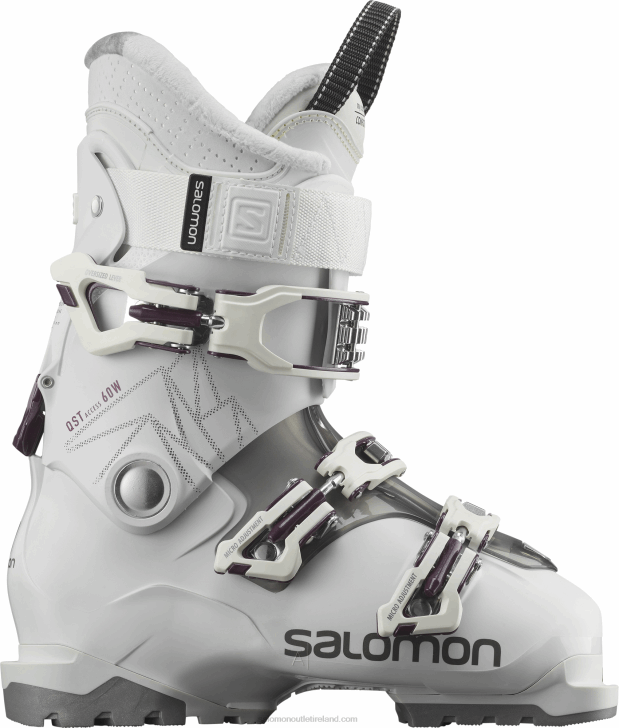 White/Anthracite Translucent/Burgendy 0600F1041 Women's All-Mountain Boots - Qst Access 60 Salomon