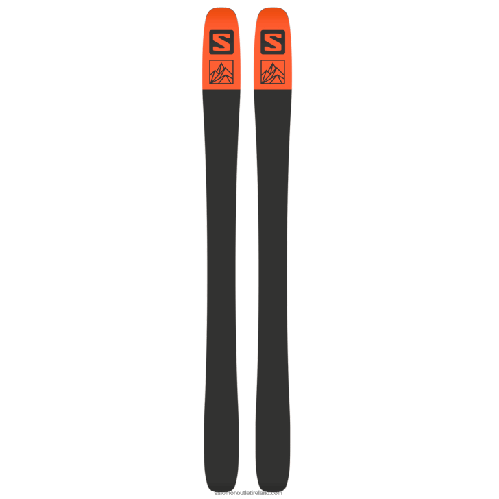 Copen Blue/Flame/Black 0600F1014 Women's All-Mountain Skis - Qst 98 Salomon