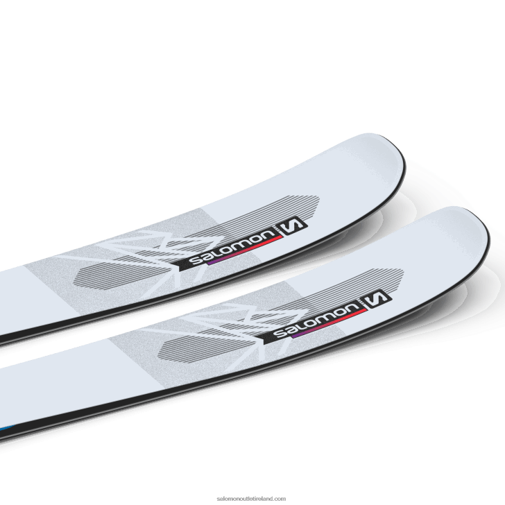 Illusion Blue/Red/Process Blue 0600F1000 Women's All-Mountain Skis - Qst Blank Salomon