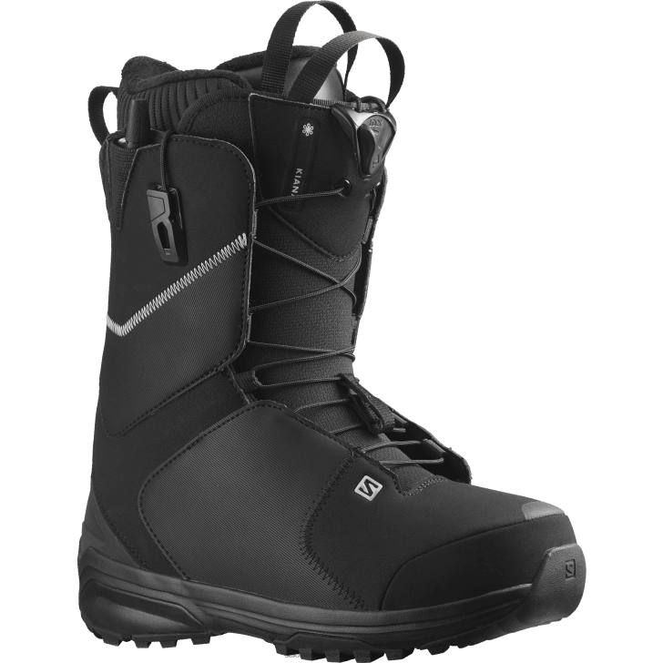 Black/Silver 0600F1322 Women's Snowboard Boots - Kiana Salomon