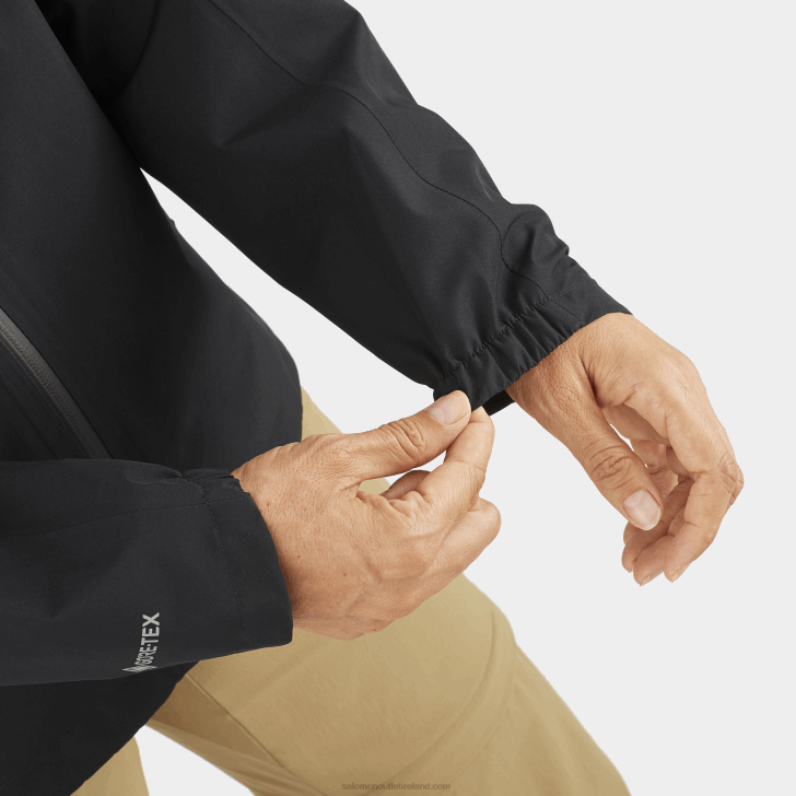 Deep Black 0600F845 Women's Shell Jacket - Outline Gore-Tex 2.5L Salomon