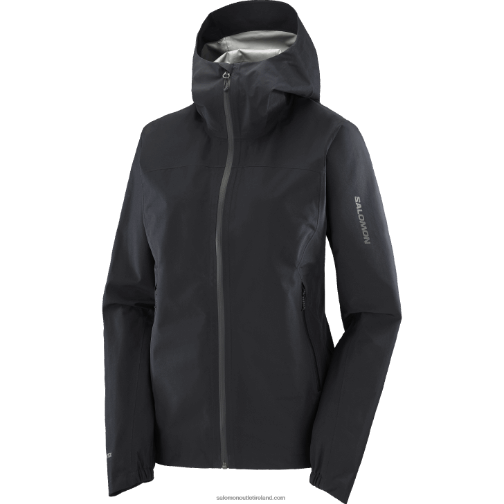 Deep Black 0600F845 Women's Shell Jacket - Outline Gore-Tex 2.5L Salomon