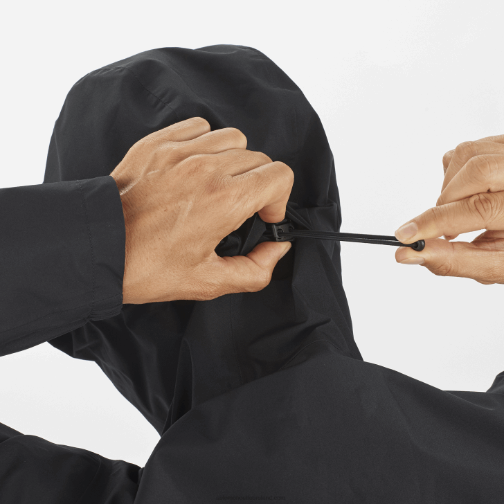 Deep Black 0600F845 Women's Shell Jacket - Outline Gore-Tex 2.5L Salomon