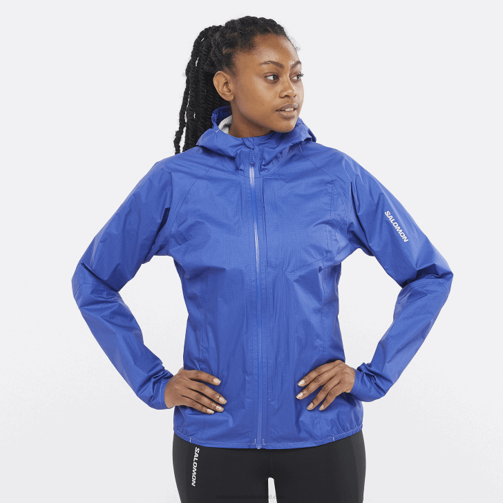 Nautical Blue 0600F842 Women's Shell Jacket - Bonatti Waterproof Salomon