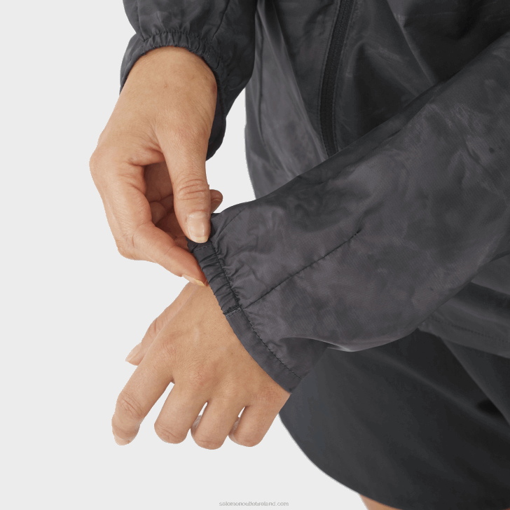 Periscope/Ao/Deep Black 0600F854 Women's Wind Jacket - Bonatti Cross Wind Salomon