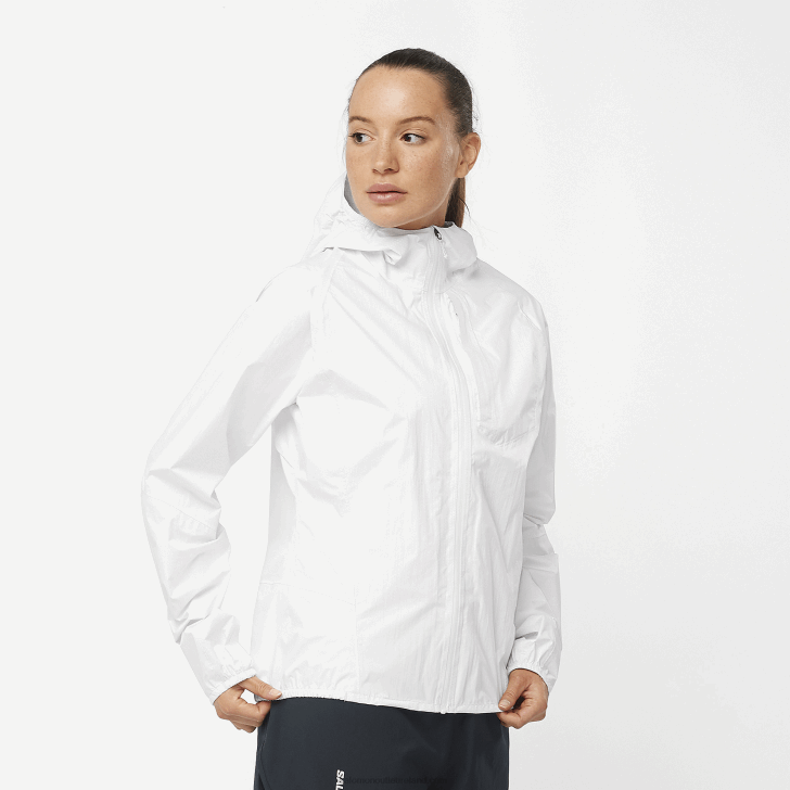 White 0600F837 Women's Shell Jacket - Bonatti Waterproof Salomon