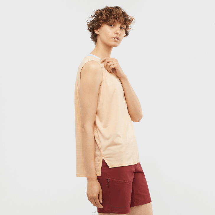 Apricot Ice 0600F926 Women's Tank - Outline Summer Salomon