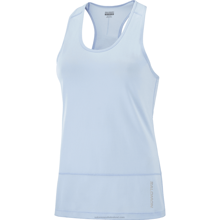 Chambray Blue 0600F896 Women's Tank - Cross Run Salomon