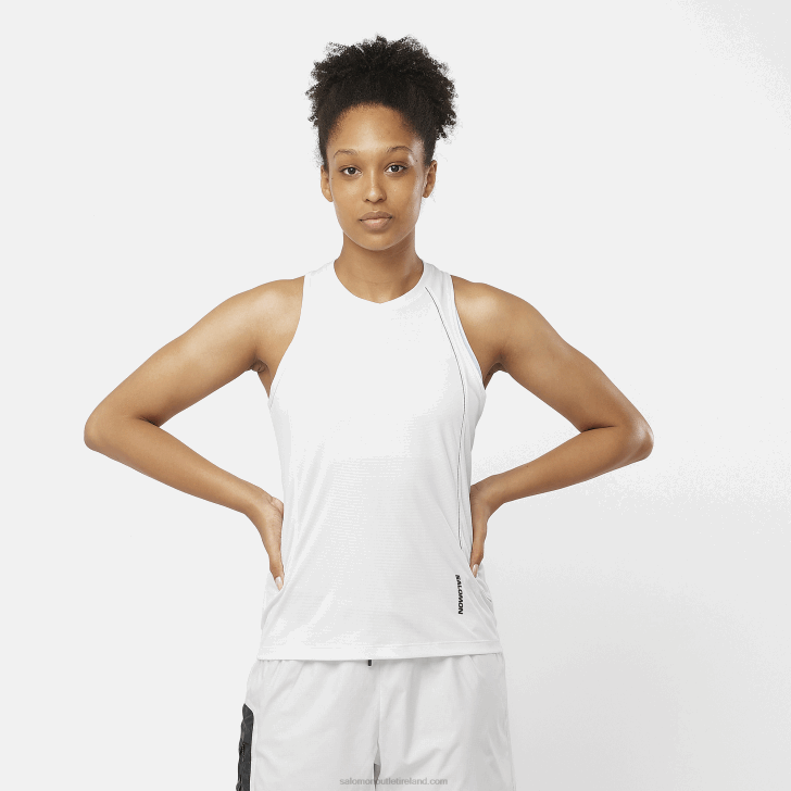 White 0600F907 Women's Tank - Equipe Salomon