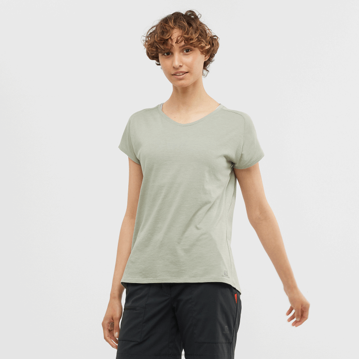 Wrought Iron 0600F894 Women's Short Sleeve T-Shirt - Essential Shaped Salomon